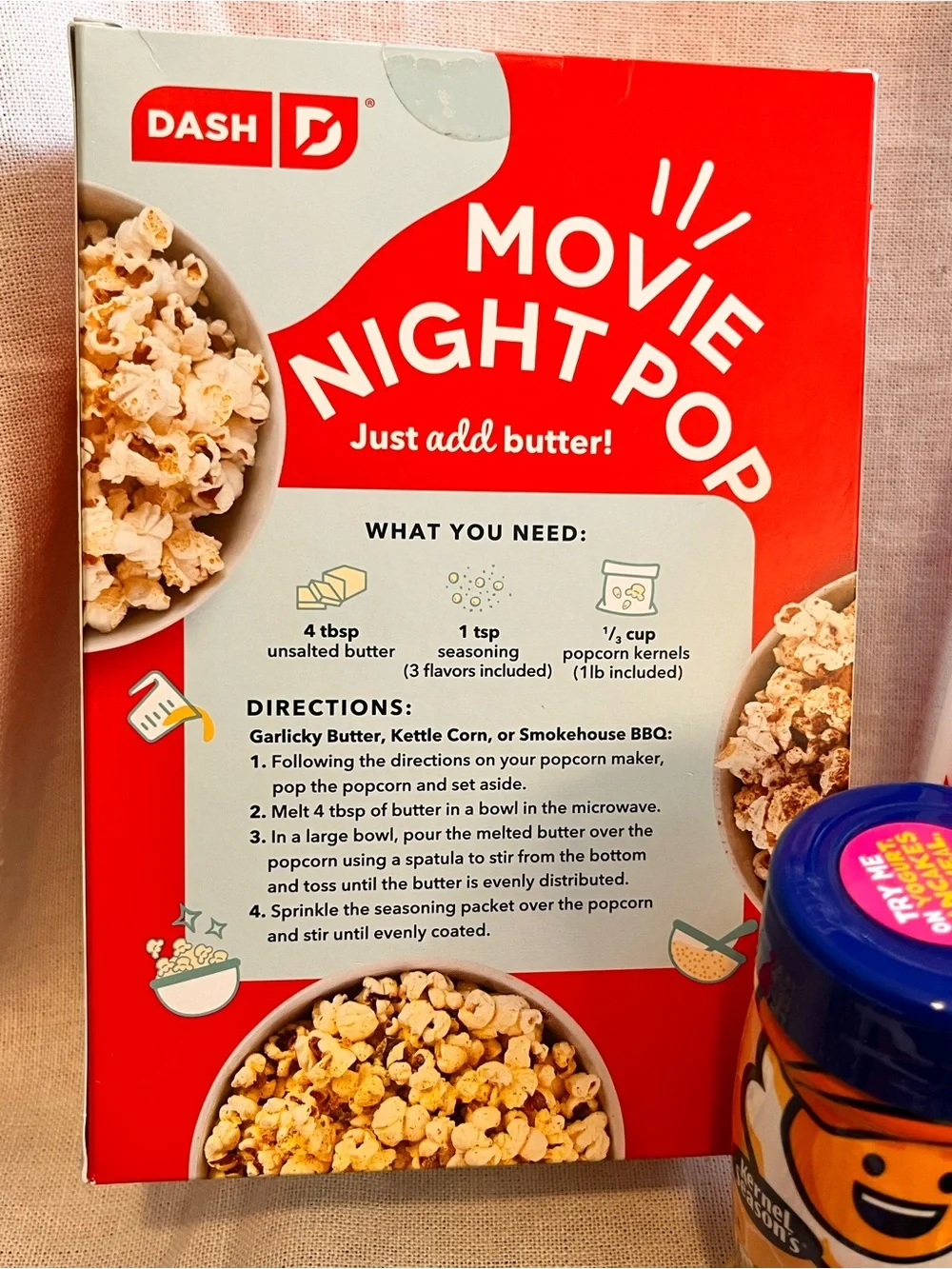 Ash Red Popcorn Party Bundle with Butter & Honey Seasonings